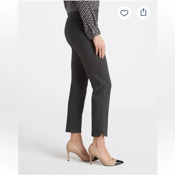 Tribal Fia Curved Hem Pant in Black - Picture 3 of 4